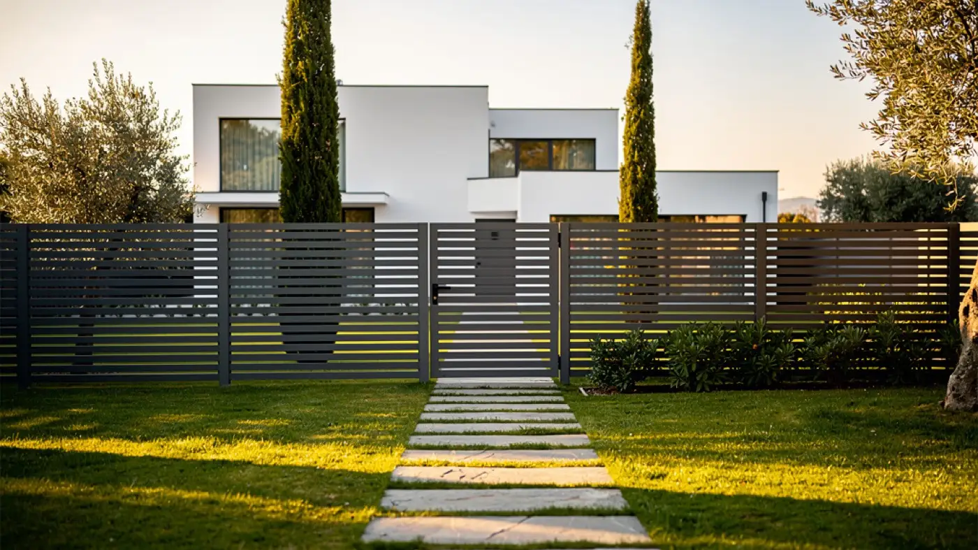 Recinzione LuxGuard — installazione residenziale